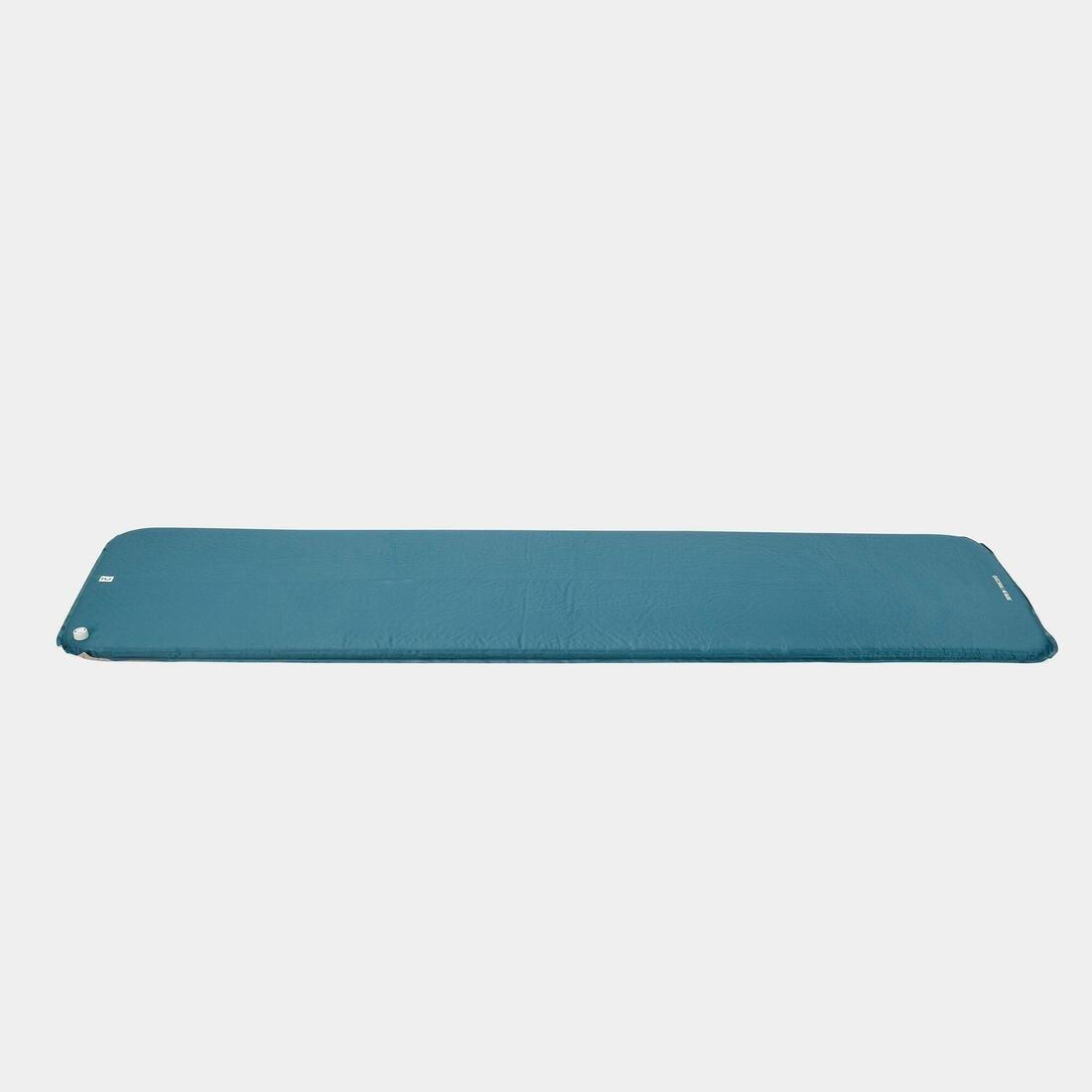 QUECHUA - Self-Inflating Camping Mattress - Basic  - 1 Person, Dark Petrol Blue