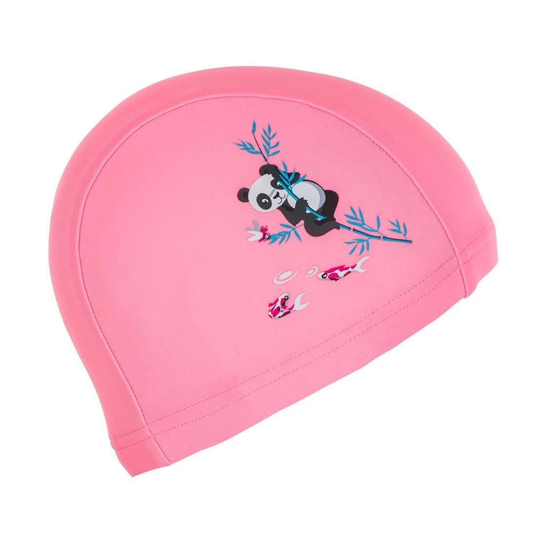 Kids Unisex Printed Mesh Swimming Cap Flamingo, Turquoise Blue, No Color, large image number 7