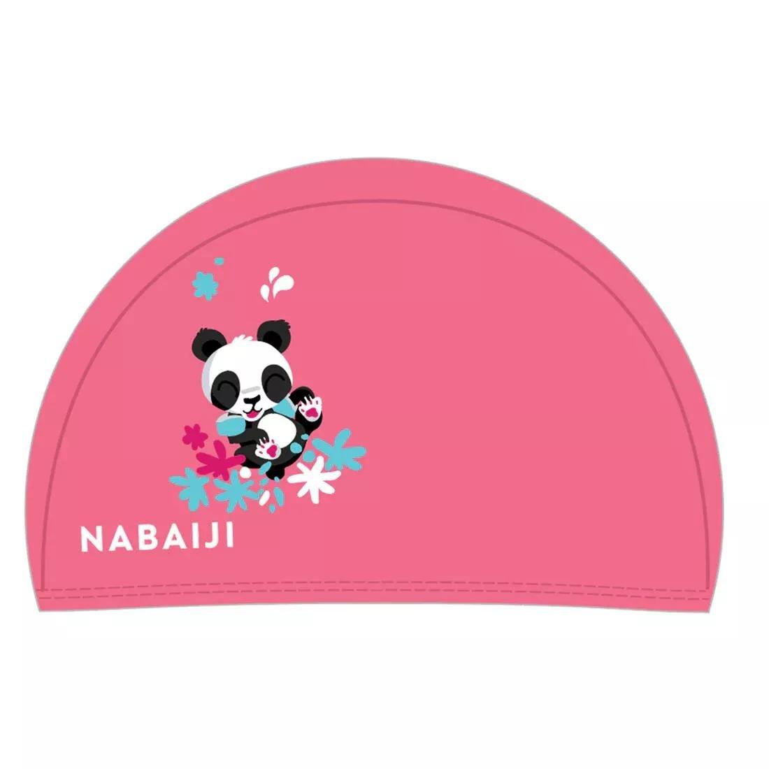 Babys Printed Mesh Swimming Cap Flamingo, Fluo Pink, No Color, large image number 0