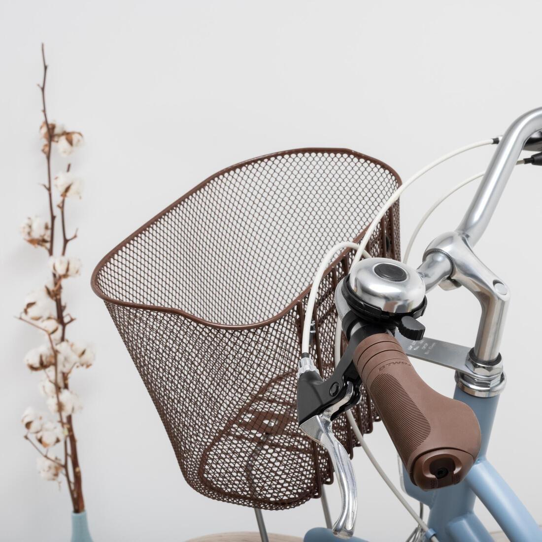 Elops 520 Low Frame City Bike, Faded Denim, No Color, large image number 2