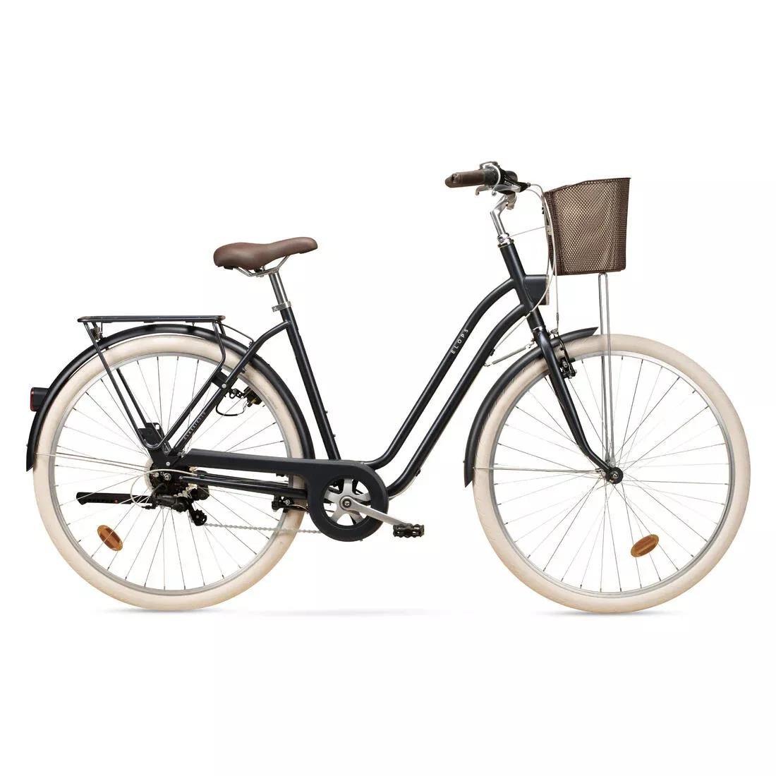 Elops 520 Low Frame City Bike, Faded Denim, , large image number 9