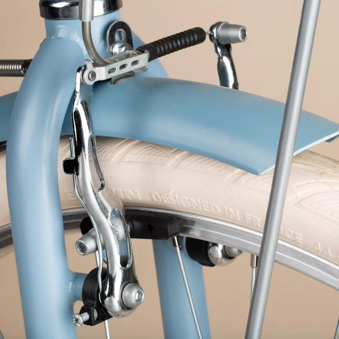 Elops 520 Low Frame City Bike, Faded Denim, No Color, medium