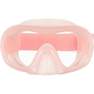 SUBEA - Adult Diving Snorkelling Kit - Mask and Snorkel - 100, Fluo pale peach