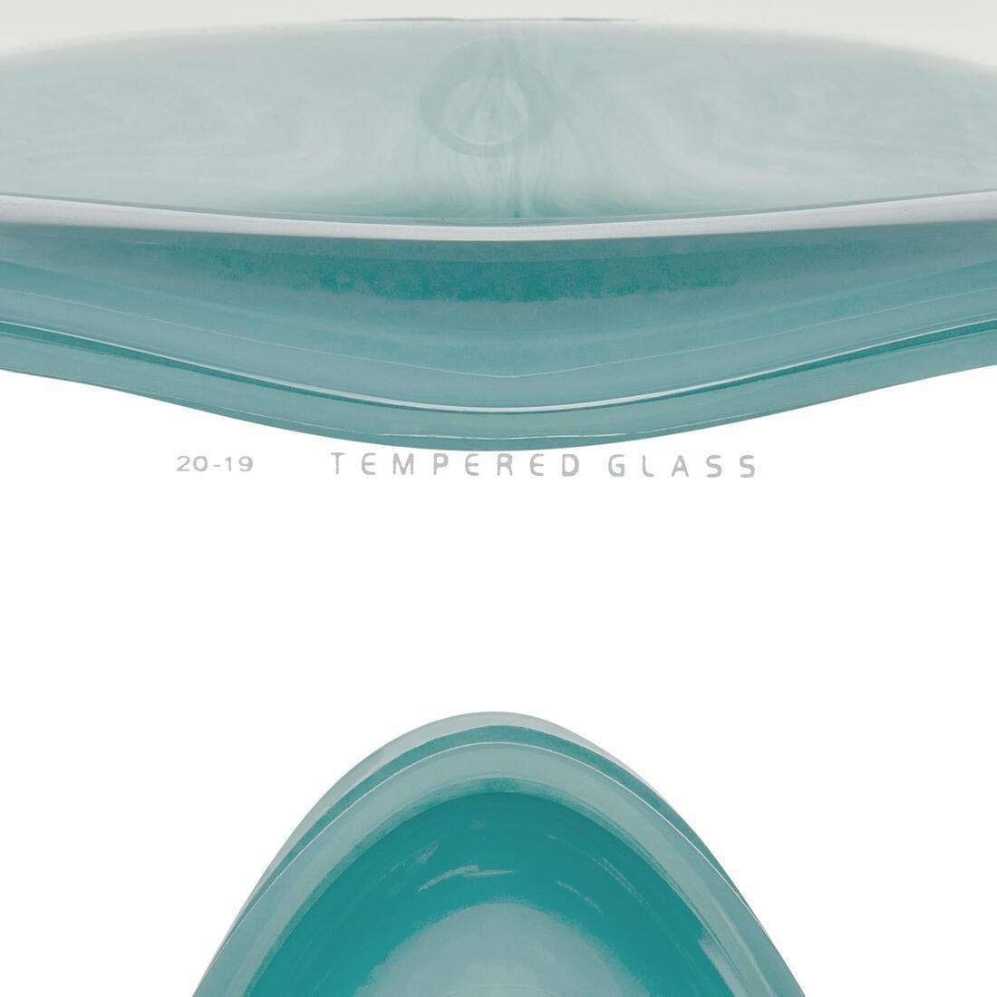 FLUO FLAME ORANGE Adult Snorkelling Diving Kit Mask and Snorkel 100, No Color, large image number 13