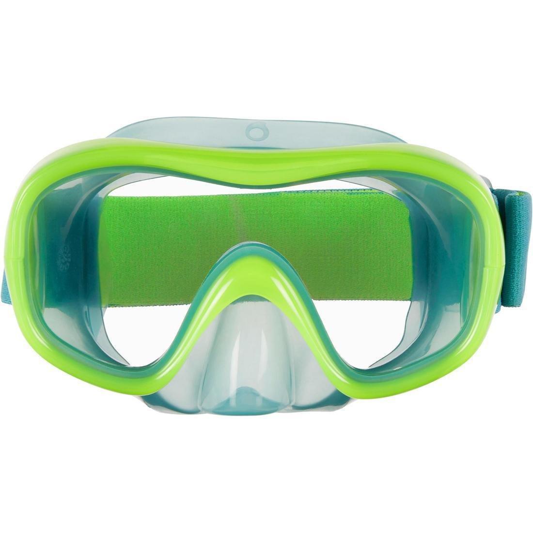 Kids' Diving snorkelling kit Mask and Snorkel SNK 520, Blue, No Color, large image number 1