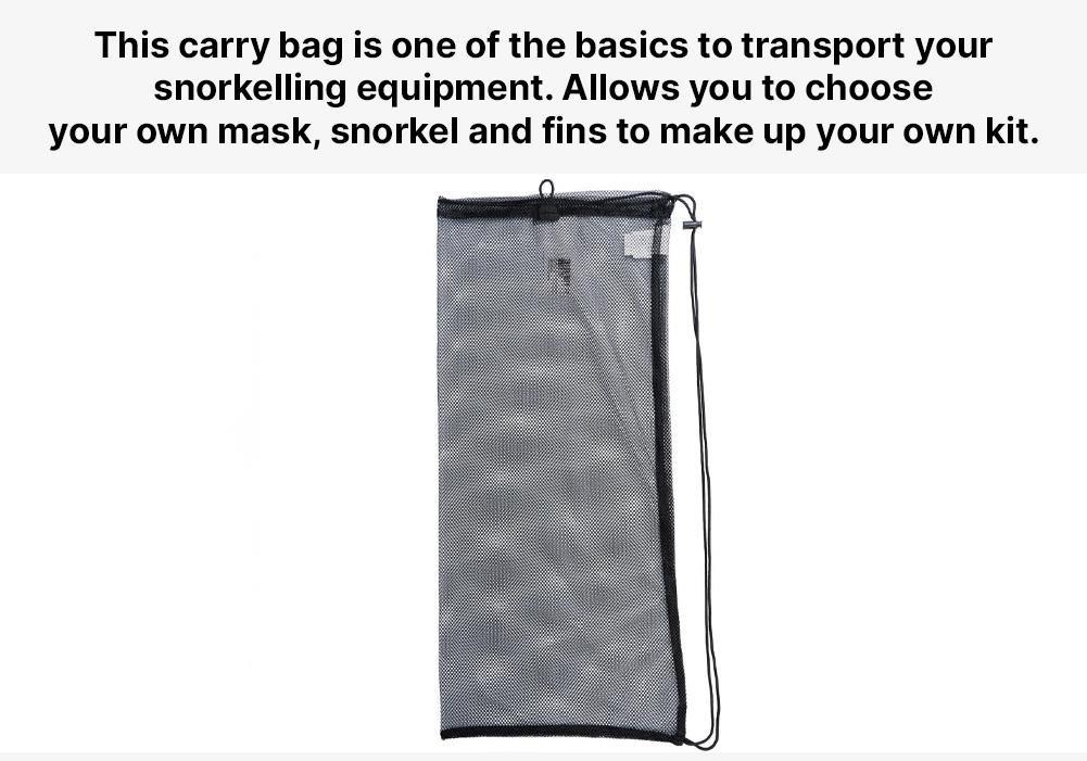 Snorkelling Bag Snk 500, Recycled Mesh, No Color, large image number 6