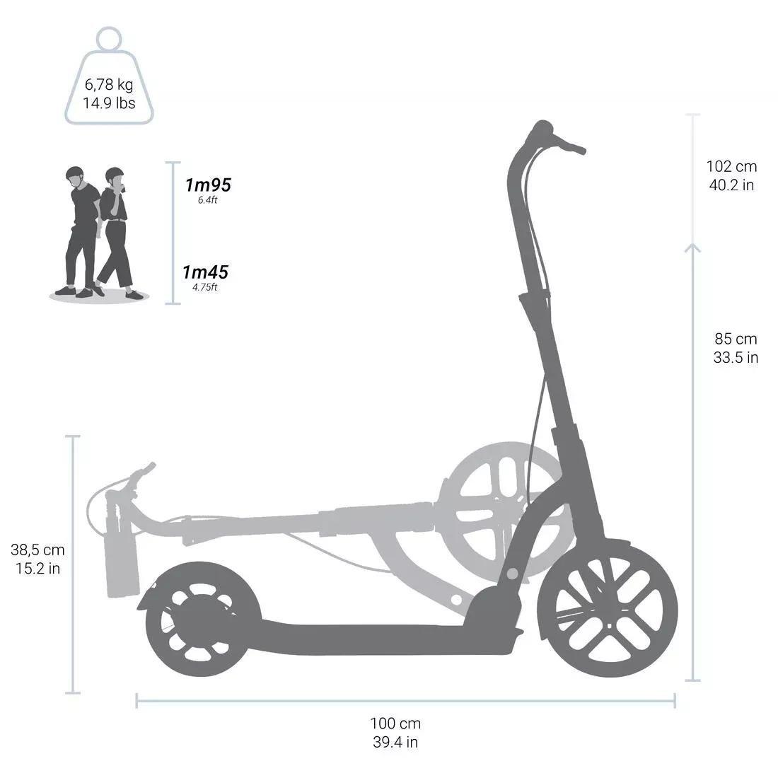 Adults Scooter - R500, Blue, No Color, large image number 8