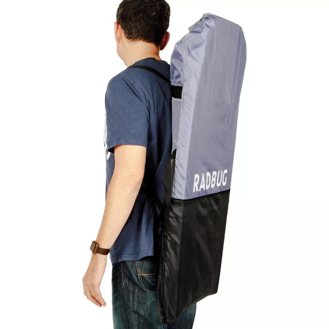 Adjustable Bodyboard Compact Carrying Case - 100, Grey, , large image number 5