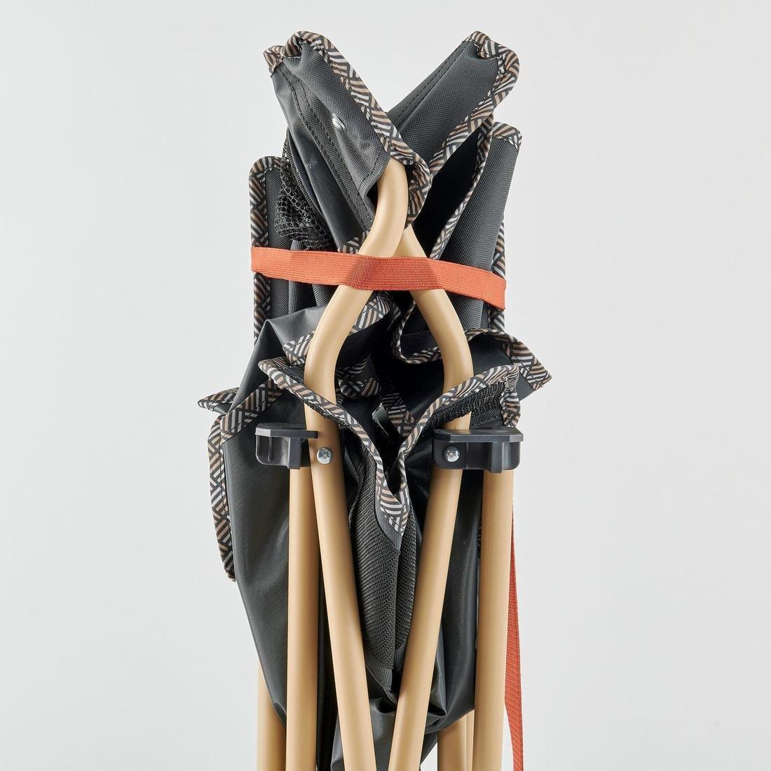 Folding Camping Chair, Grey, No Color, large image number 4