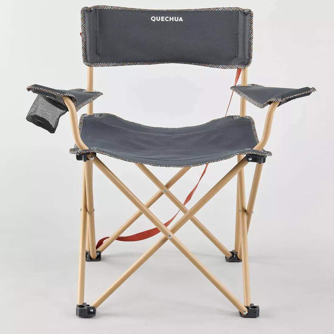 Folding Camping Chair, Grey, No Color, large image number 12