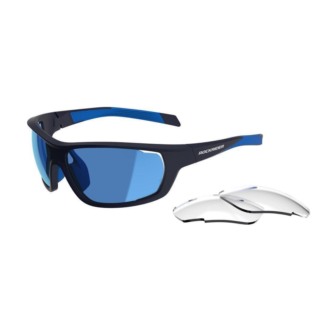 Interchangeable Cross-Country Mountain Bike Glasses Pack, Black, No Color, large image number 8