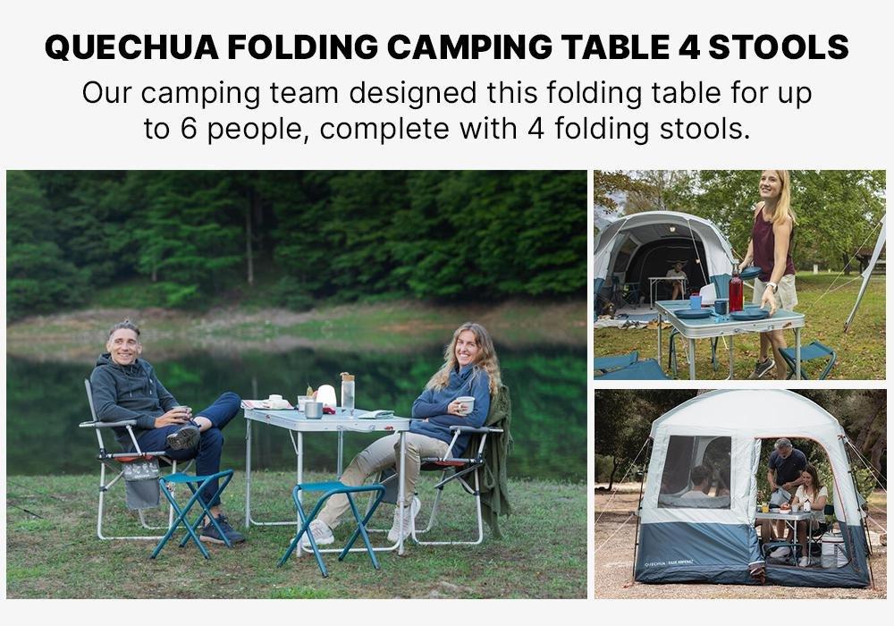 Camping Table for 4 People with 4 Seats, No Color, large image number 18