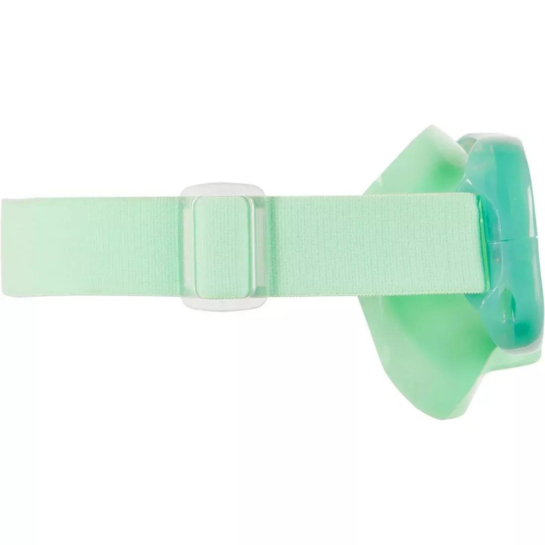 Adult Tempe Glass Snorkelling Mask SNK 520 hazy, Fluo Green, No Color, large image number 12