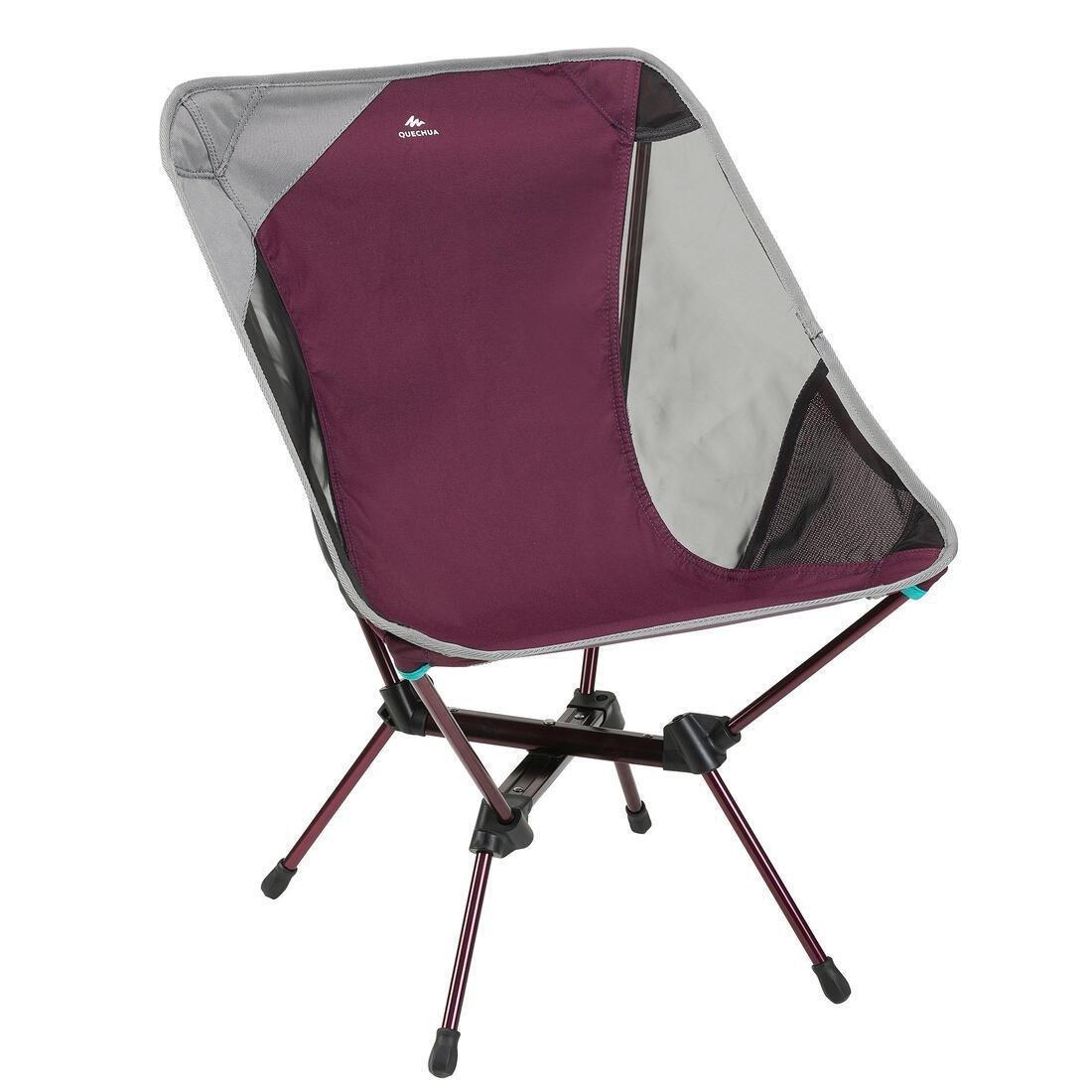 Folding Camping Chair MH500, Damson, No Color, large image number 1