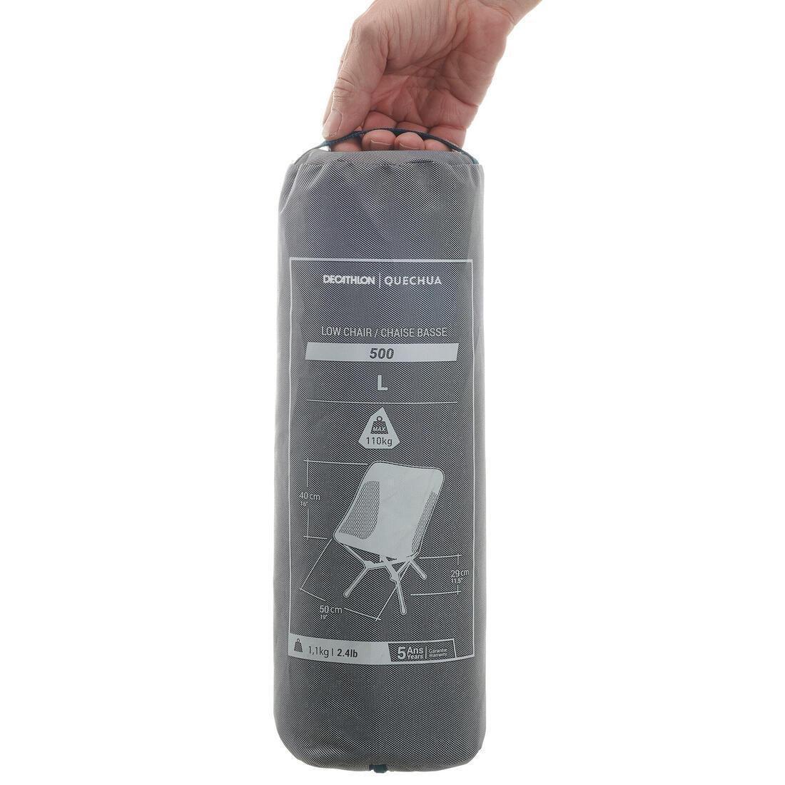 Folding Camping Chair MH500, Damson, No Color, large image number 7