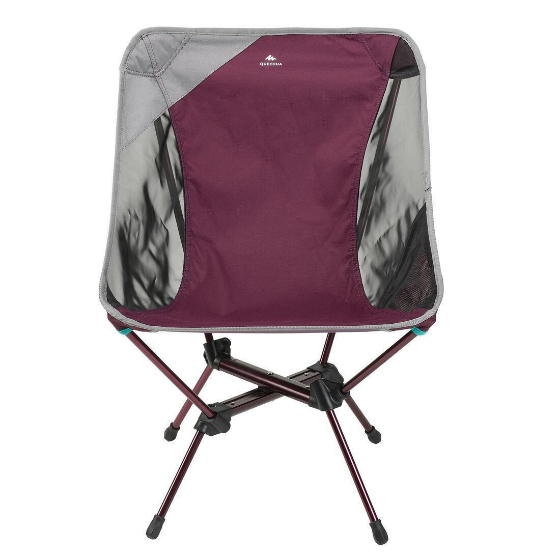Folding Camping Chair MH500, Damson, No Color, large image number 12