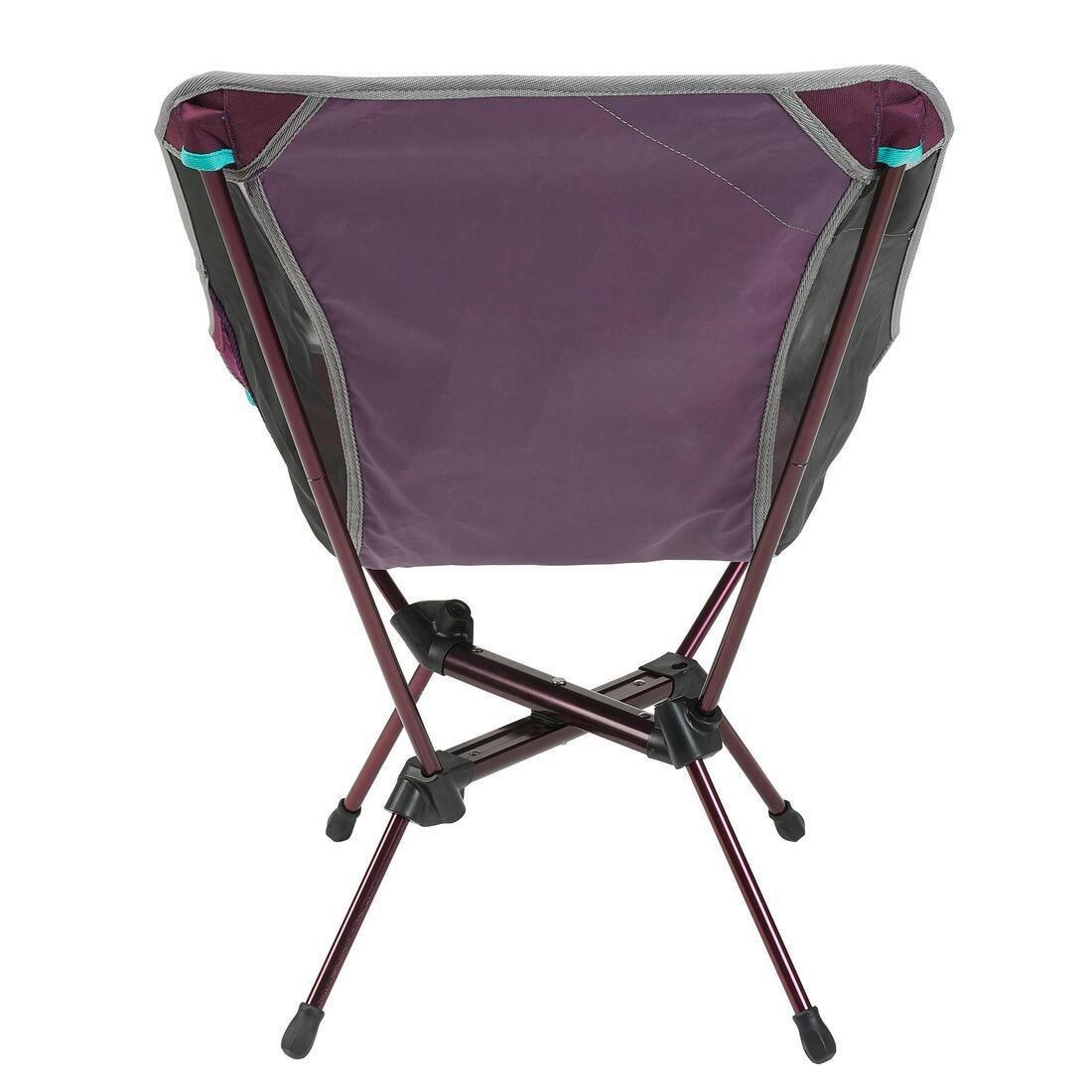 Folding Camping Chair MH500, Damson, No Color, large image number 13