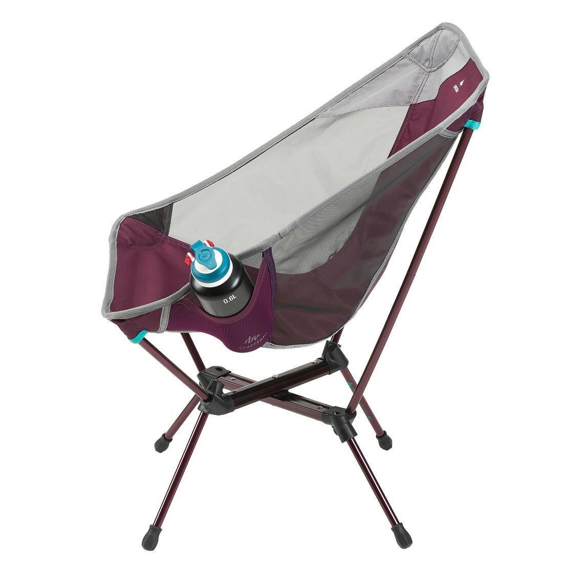Folding Camping Chair MH500, Damson, No Color, large image number 14