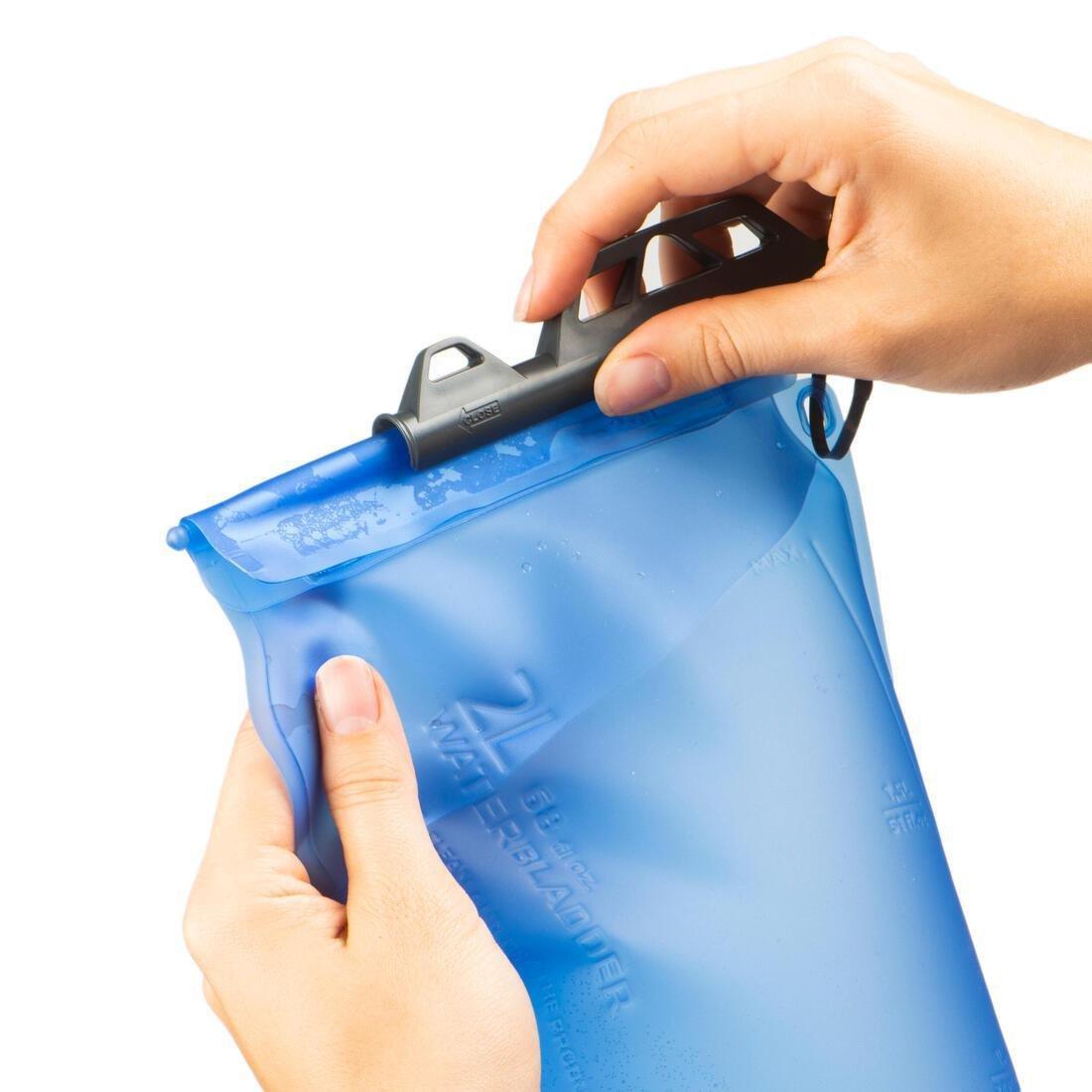 ROCKRIDER - 2L Hydration Bladder - Blue/Clear