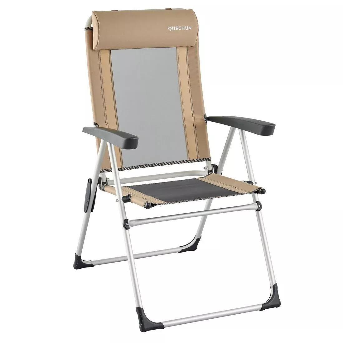 Extremely Comfortable Folding Camping Chair - Reclinable Comfort, Beige, No Color, large image number 0
