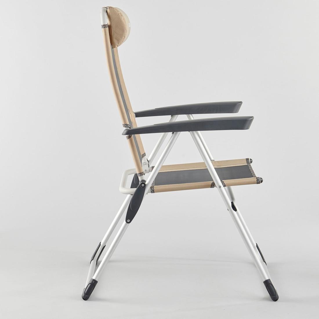 Extremely Comfortable Folding Camping Chair - Reclinable Comfort, Beige, No Color, large image number 2