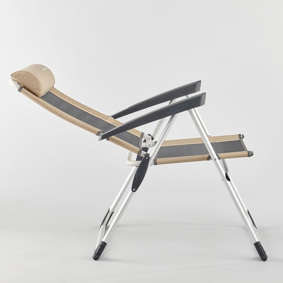 Extremely Comfortable Folding Camping Chair - Reclinable Comfort, Beige, No Color, large image number 4