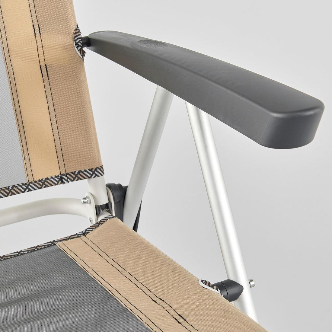 Extremely Comfortable Folding Camping Chair - Reclinable Comfort, Beige, No Color, large image number 8