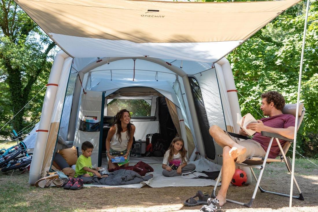 Extremely Comfortable Folding Camping Chair - Reclinable Comfort, Beige, No Color, large image number 12