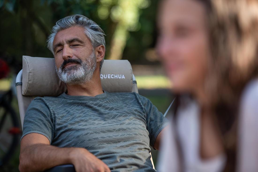 Extremely Comfortable Folding Camping Chair - Reclinable Comfort, Beige, No Color, large image number 13