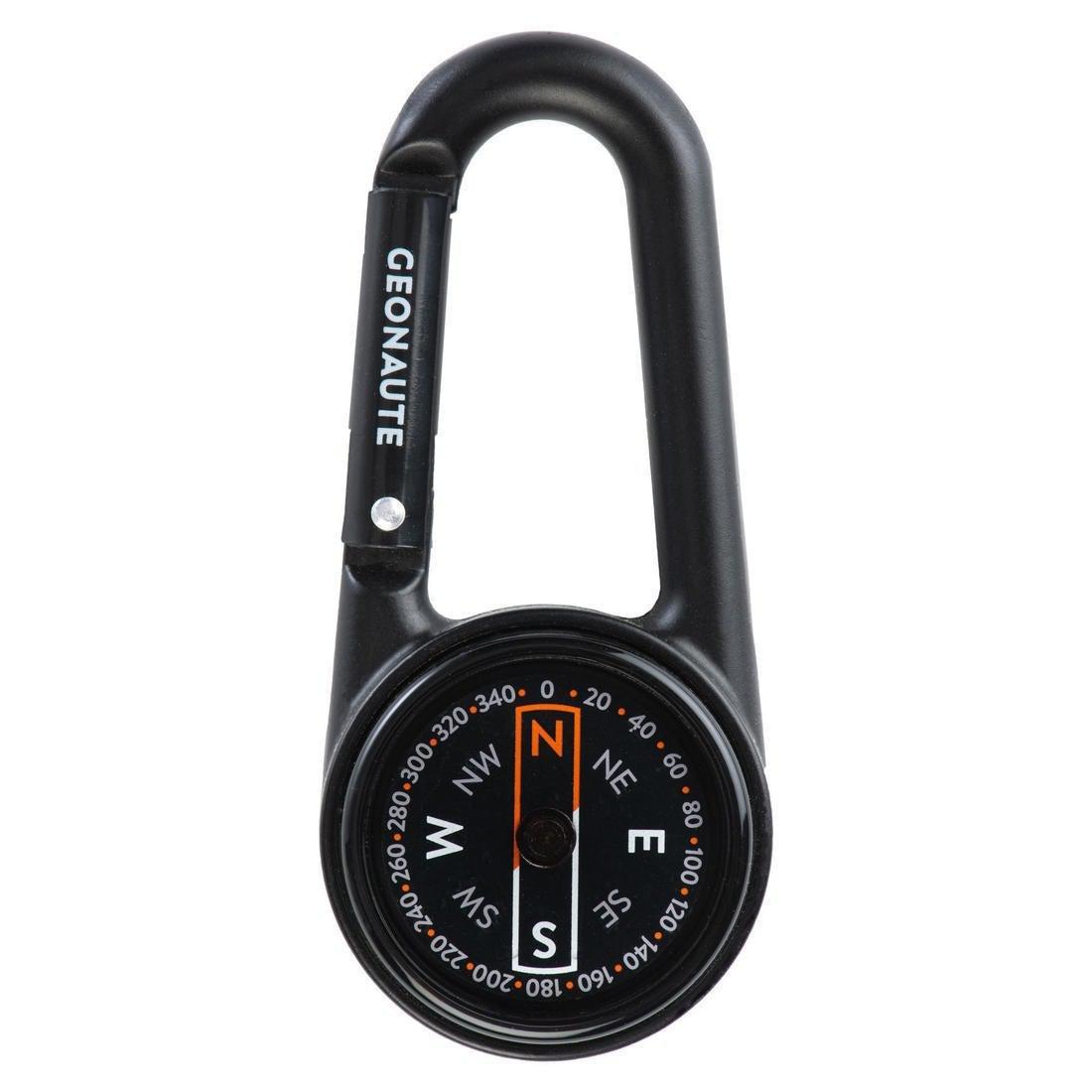 Compact 50 Snap-Hook Orienteering Compass, Blood Orange, No Color, large image number 4