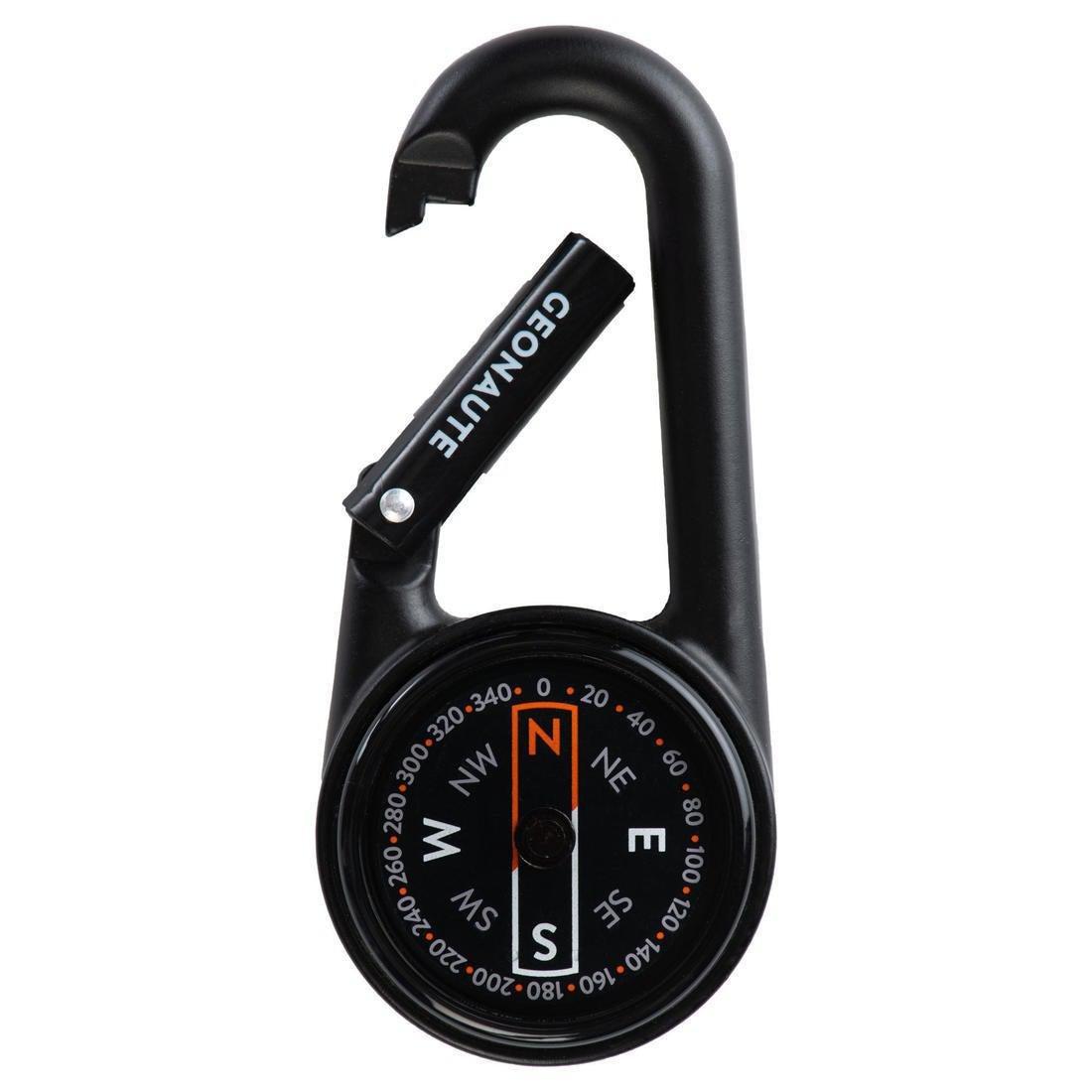 Compact 50 Snap-Hook Orienteering Compass, Blood Orange, No Color, large image number 5