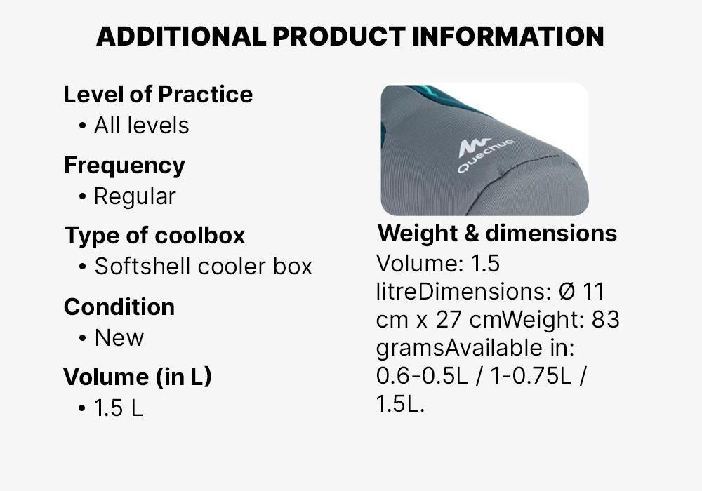 Isothermal Cover for Hiking Flasks, Blue, No Color, large image number 6