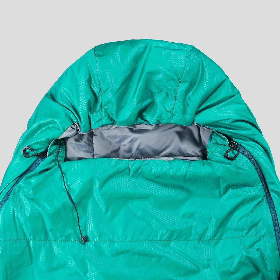 Trekking Sleeping Bag Mt500, Green, , large image number 7
