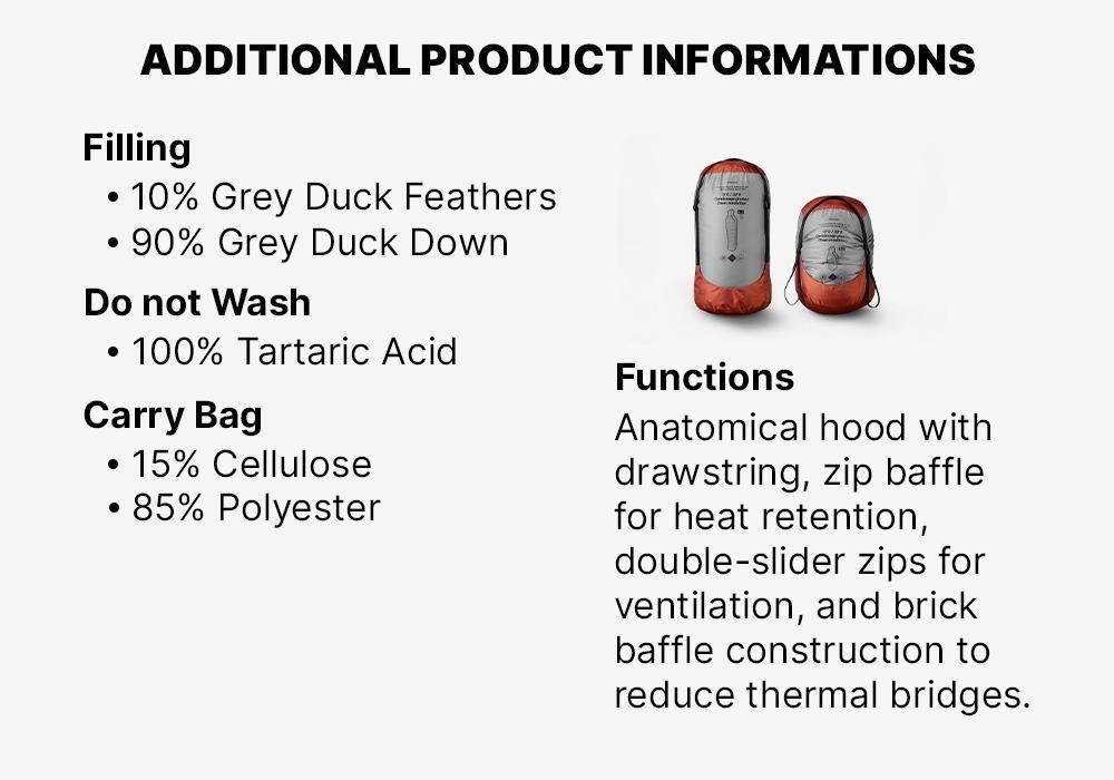 Feather Sleeping Bag, Granite, , large image number 15