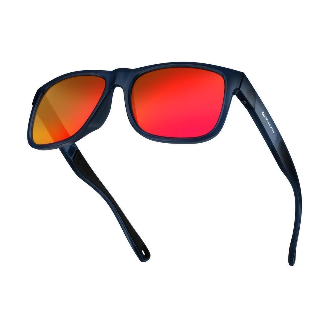 QUECHUA - Unisex Category Hiking Sunglasses Mh140, Orange