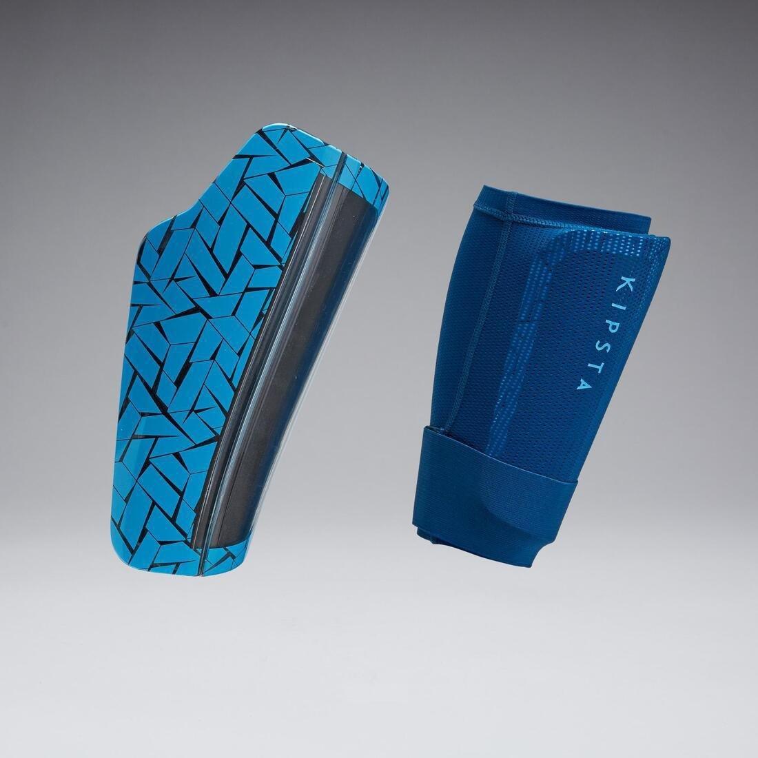 Adult Football Shin Pads 540 Traxium, Red, No Color, large image number 12