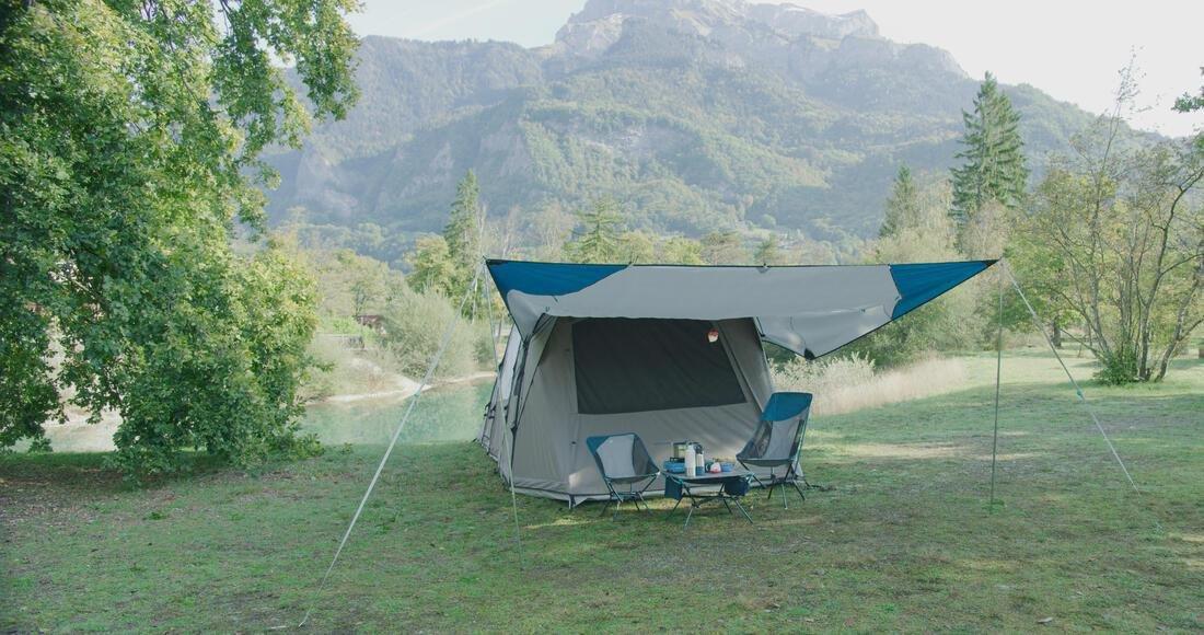 Multifunction Tarp Camping Shelter - Fresh XL, Brown, No Color, medium
