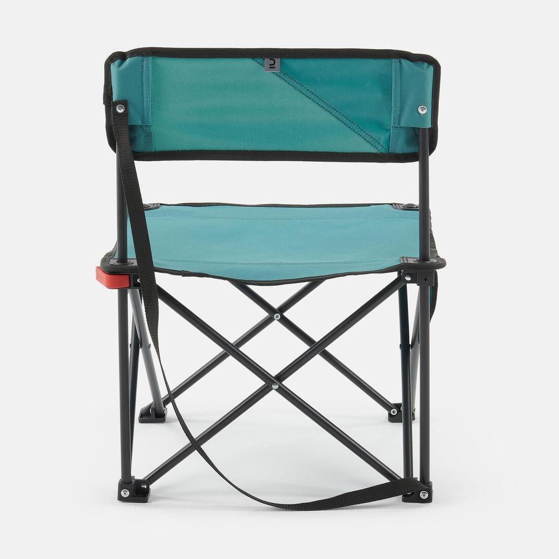 QUECHUA - Low Folding Camping Chair Mh100, Blue