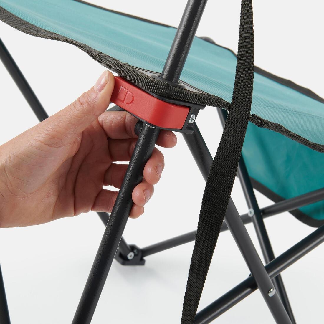 QUECHUA - Low Folding Camping Chair Mh100, Blue