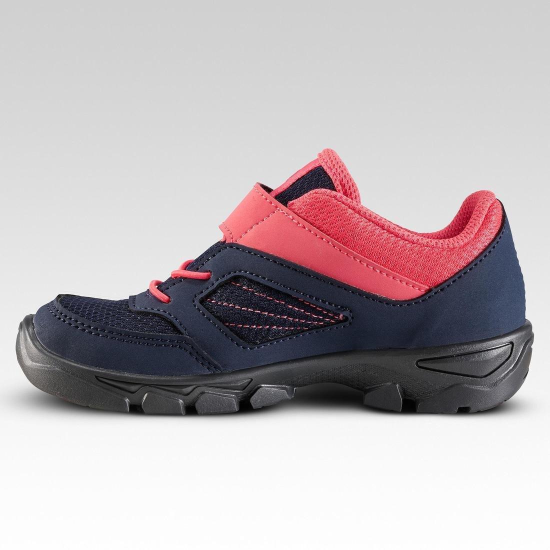 QUECHUA - Childs Rip-Tab Walking Shoes, Strawberry Pink