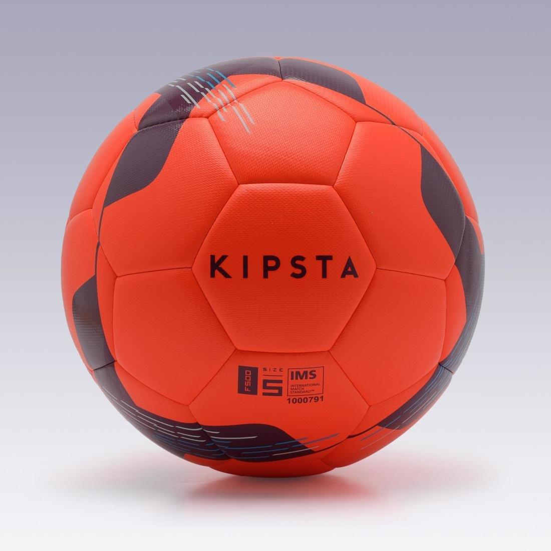 F100 Hybrid Football Ball, Fluo Blood Orange, , large image number 4