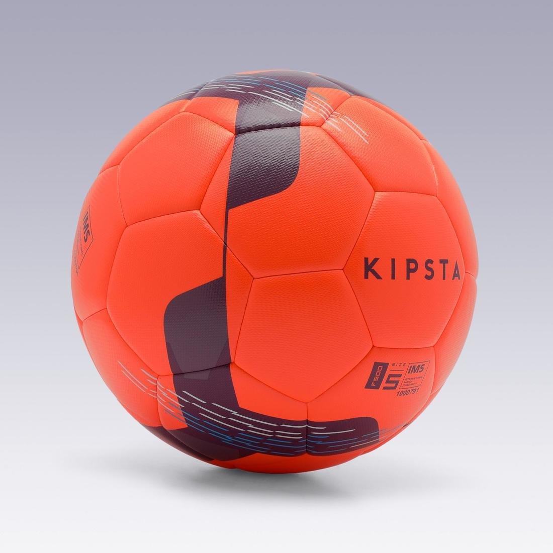 F100 Hybrid Football Ball, Fluo Blood Orange, , large image number 9