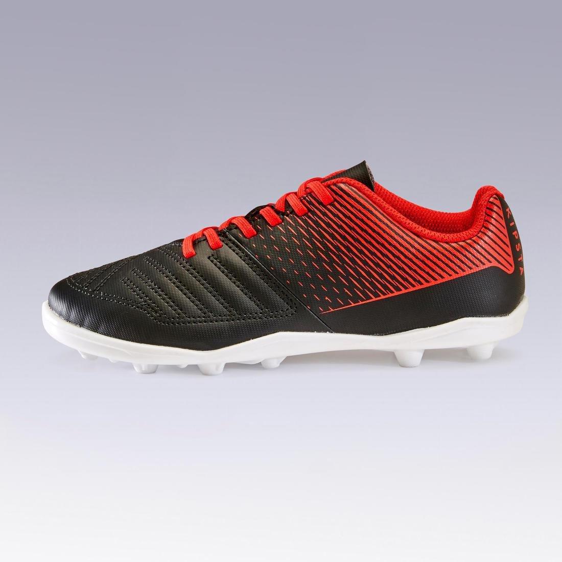 Hard Ground Football Boots Agility 100FG, Black/Red, No Color, large image number 3