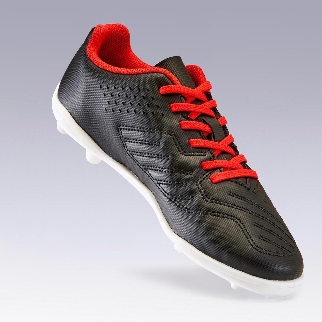 Hard Ground Football Boots Agility 100FG, Black/Red, No Color, large image number 5
