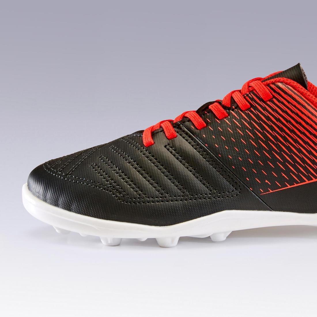 Hard Ground Football Boots Agility 100FG, Black/Red, No Color, large image number 10