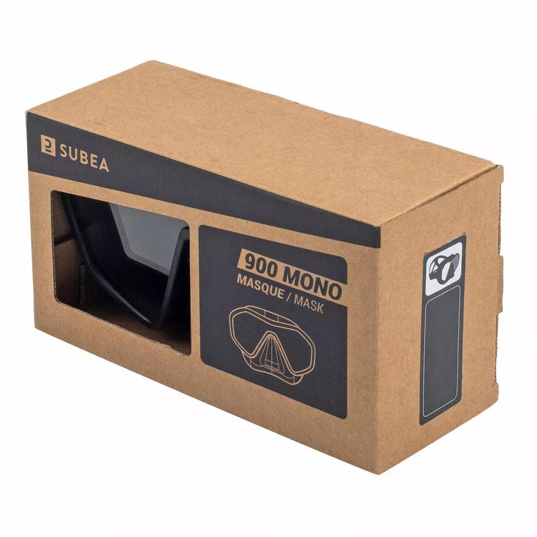 Scuba mask - 500 Mono, Black, No Color, large image number 6