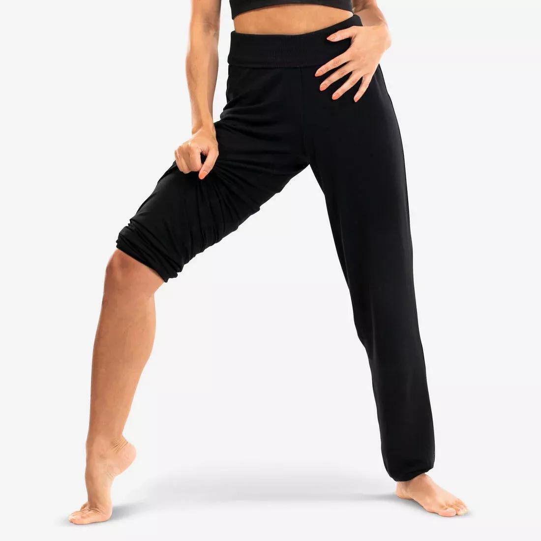 Women Loose Modern Dance Bottoms, Black, 5401_000, large image number 0