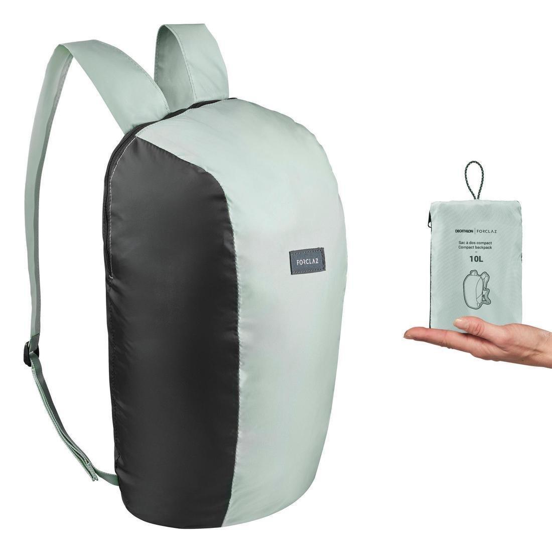 Compact Travel Trekking Backpack Travel, Yellow Ochre, No Color, large image number 4