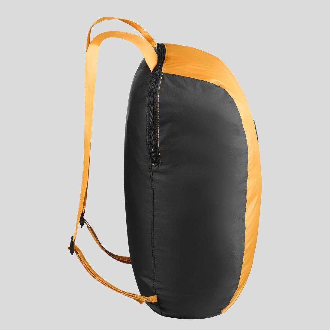 Compact Travel Trekking Backpack Travel, Yellow Ochre, No Color, large image number 5