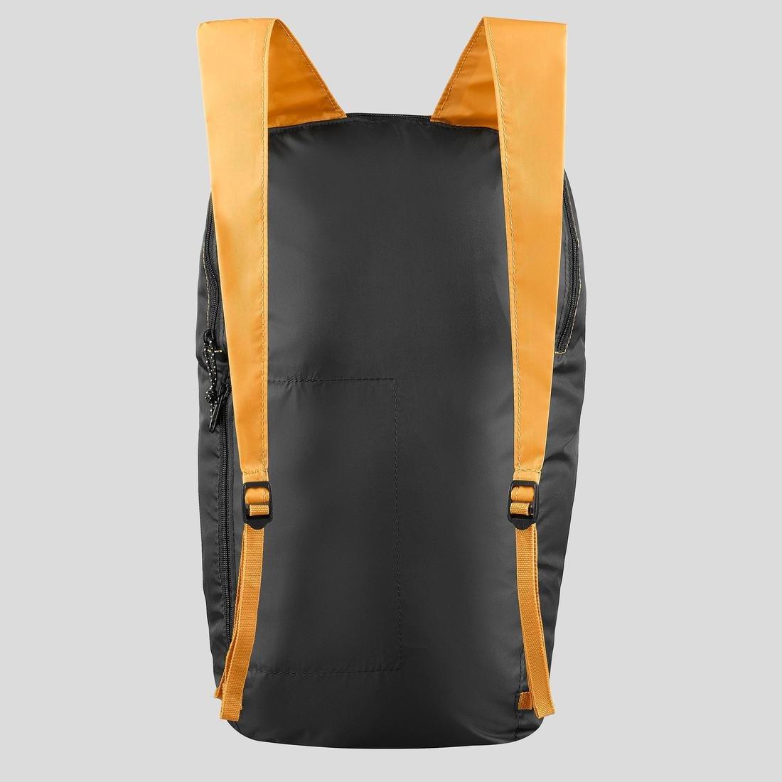 Compact Travel Trekking Backpack Travel, Yellow Ochre, No Color, large image number 6